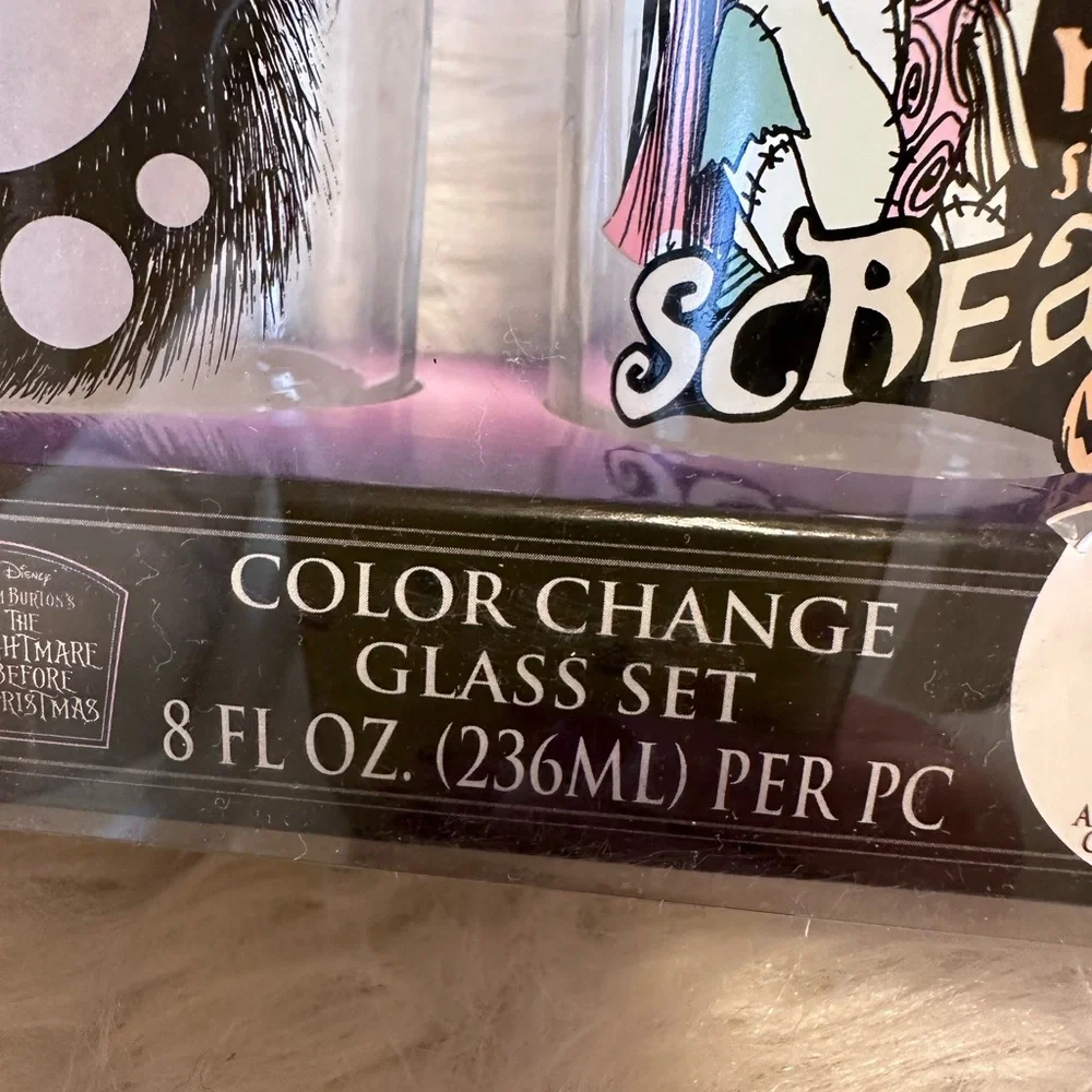 Nightmare Before  Christmas Color Changing Glasses
